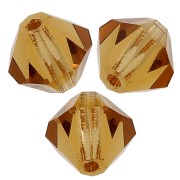 Perles toupies Preciosa - Rondelle Bead 4 mm - Light Colorado Topaz x30|raw }}