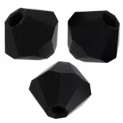 Perles toupies Preciosa - Rondelle Bead 4 mm - Jet Matt x30