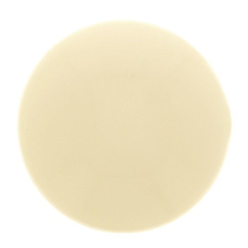 Cabochon rond 18 mm en résine opaque - Ecru x1