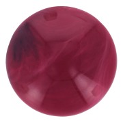 Cabochon rond en résine opaque 18 mm - Rouge marbré x1|raw }}