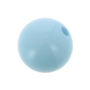 Perle en résine opaque 10 mm Aquamarine x1