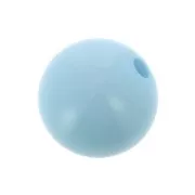Perle en résine opaque 10 mm Aquamarine x1