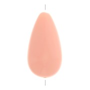 Perle poire en résine opaque 26x14 mm - Rose clair x1