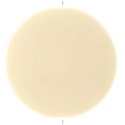 Palet rond en résine opaque 25 mm - Ecru x1