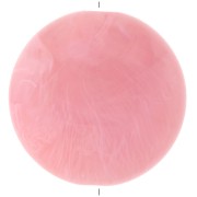 Palet rond en résine opaque 25 mm - Rose marbré x1
