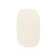 Perle rondelle en résine opaque 18x11 mm - Ecru x1