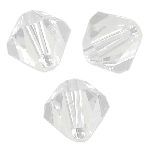 Perles toupies Preciosa - Rondelle Bead 4 mm - Crystal x30