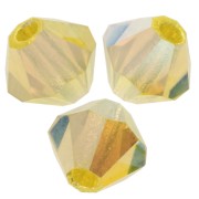 Perles toupies Preciosa - Rondelle Bead 4 mm - Citrine AB 2X x30