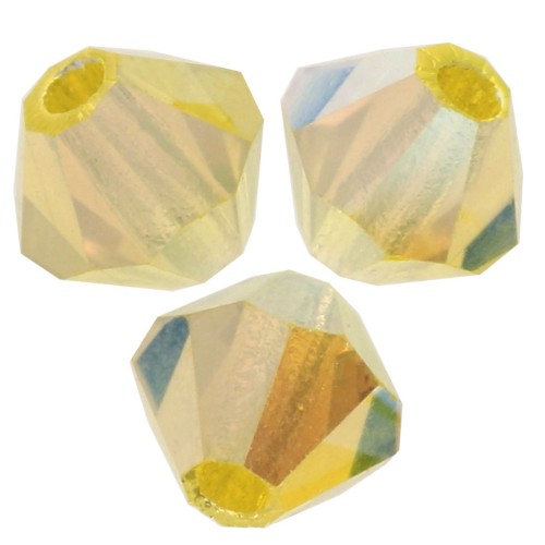 Perles toupies Preciosa - Rondelle Bead 4 mm - Citrine AB 2X x30