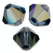 Perles toupies Preciosa - Rondelle Bead 4 mm - Montana AB x30