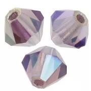 Perles toupies Preciosa - Rondelle Bead 4 mm - Light Amethyst AB 2X x30