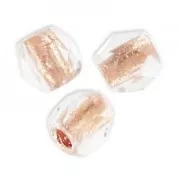 Facettes 4 mm Crystal Copper Lined x50