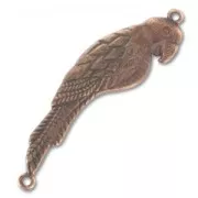 Intercalaire perroquet 2 anneaux 60 mm cuivré vieilli  x1