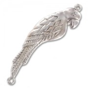 Intercalaire perroquet 2 anneaux 60 mm argenté vieilli  x1|raw }}