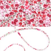 Cordon en tissu Liberty - Phoebe - Rose x1m