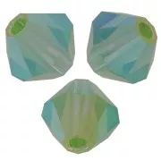 Perles toupies Preciosa - Rondelle Bead 4 mm - Peridot AB 2X x30