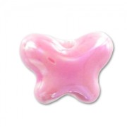 Papillon en céramique 12x15 mm Rose irisé x1|raw }}