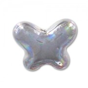 Papillon en céramique 12x15 mm Gris irisé x1|raw }}