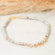 Breloque lettre alphabet 12 mm - police italique - J - Plaqué Or 3 microns x1