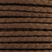 Coton ciré tressé européen 2 mm Brun x 1 m