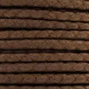 Coton ciré tressé européen 2 mm Brun x 1 m