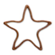 Intercalaires étoile 10 mm cuivré vieilli x10