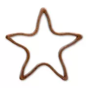 Intercalaires étoile 10 mm cuivré vieilli x10