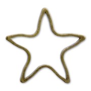 Intercalaires étoile 10 mm bronze x10