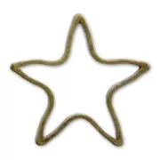 Intercalaires étoile 10 mm bronze x10