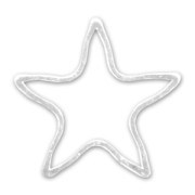 Intercalaires étoile 10 mm argenté x10