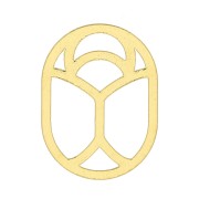 Sequin Scarabée évidé 10x7 mm - exclu Perles & Co - Doré à l'or fin x1|raw }}