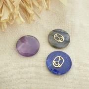 Sequin Scarabée évidé 10x7 mm - exclu Perles & Co - Doré à l'or fin x1