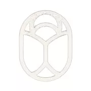 Élément à coller - Scarabée évidé 10x7 mm - exclu Perles & Co - Argent 925 x1