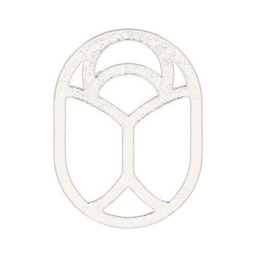 Élément à coller - Scarabée évidé 10x7 mm - exclu Perles & Co - Argent 925 x1