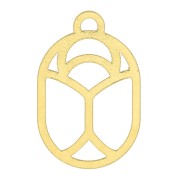 Breloque Scarabée évidé 11x7 mm - exclu Perles & Co - Doré à l'or fin x1|raw }}