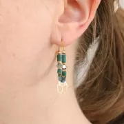 Breloque Scarabée évidé 11x7 mm - exclu Perles & Co - Doré à l'or fin x1