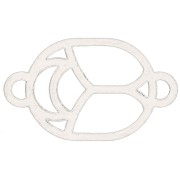 Intercalaire Scarabée évidé 12x7 mm - exclu Perles & Co - Argent 925 x1