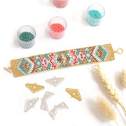 Embout tissage perles Miyuki 11/0 exclu Perles & Co Bohème 28 mm - Doré à l'or fin