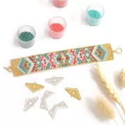 Embout tissage perles Miyuki 11/0 exclu Perles & Co Bohème 28 mm - Doré à l'or fin