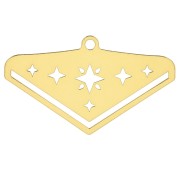 Embout tissage perles Miyuki 11/0 exclu Perles & Co Etoile 28 mm - Doré à l'or fin|raw }}