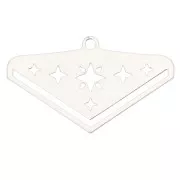 Embout tissage perles Miyuki 11/0 exclu Perles & Co Etoile 28 mm - Argenté