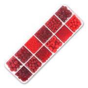 Assortiment de rocailles Preciosa Ornela Rouge x200g|raw }}