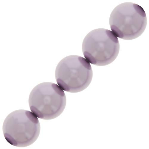Perles rondes nacrées Preciosa - Round Pearl Maxima 6 mm - Lavender x20