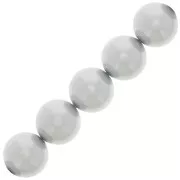 Perles rondes nacrées Preciosa - Round Pearl Maxima 6 mm - Light Grey x20