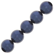 Perles rondes nacrées Preciosa - Round Pearl Maxima 4 mm - Blue x30