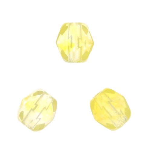 Facettes 4 mm Jonquil  x50