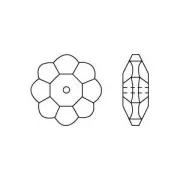 Fleurs PureCrystal 3700 6 mm Crystal AB Unfoiled x10