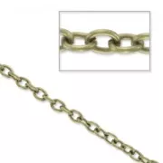 Chaîne maille forçat 2,3 mm bronze x2m