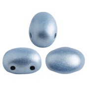 Perles en verre Samos® par Puca® 7x5 mm - Light Blue Metallic Mat x10g|raw }}