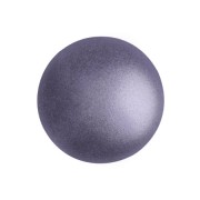 Cabochon rond en verre par Puca® 18 mm - Purple Metallic Mat x1